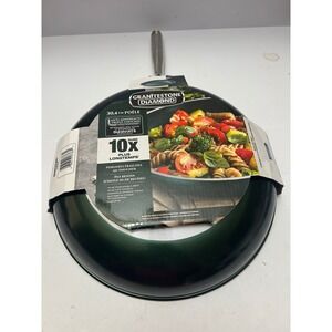 Granitestone Diamond 12 In Fry Pan Nonstick Titanium Emerald Green Skillet NEW